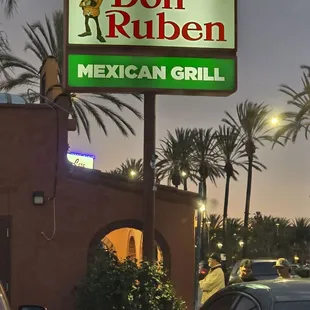 The sign that you could see from the street.