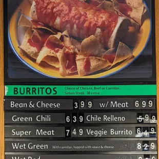 Menu/Prices