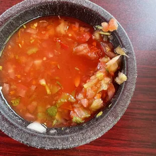 The salsa...with carrots