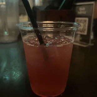$15 pink paloma drink