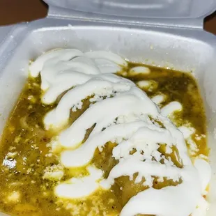 Green asada Enchilada