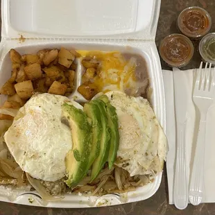 How my Chilaquiles arrived
