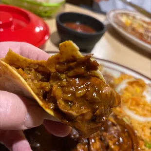 Chicken Molé with tortilla