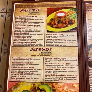 Appetizers and Breakfast