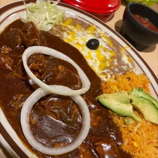 Chicken Molé with extra sauce