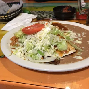 a plate of food on a table