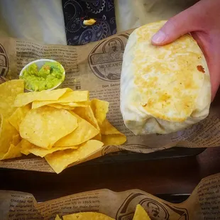 Huge vegetarian burrito that&apos;s amazingly good!