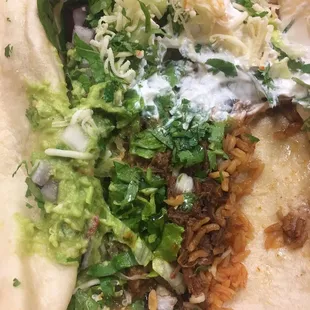 Barbacoa beef burrito