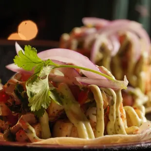 Ceviche Corvina Tacos - Mexican food