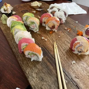 Amazing sushi rolls
