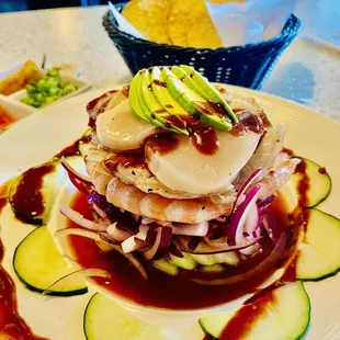 La Torre cold seafood dish. Scrumptious!