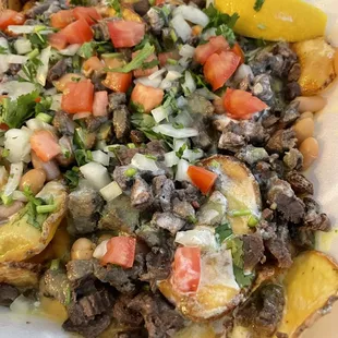 Arrachera asada fries