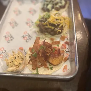 Shrimp &amp; Bacon, Carne Asada and El Gringo