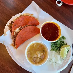 Birria tacos- new item!