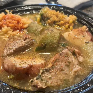 Beef Soup. I added the seasoning but otherwise delicious