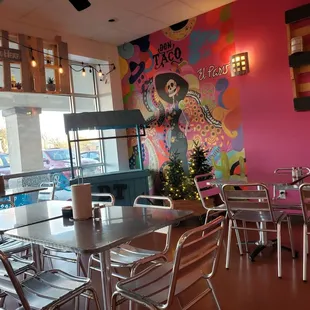  the interior of the restaurant