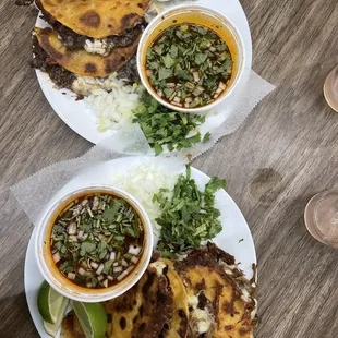 Lamb and barbacoa birria