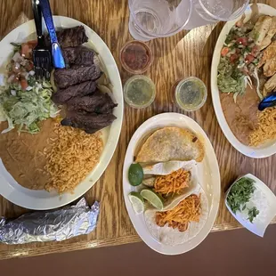 Tacos, Fajitas plate