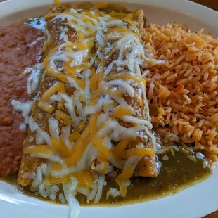 Chicken Enchiladas Verdes Plate