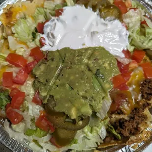 Nacho with ground beef