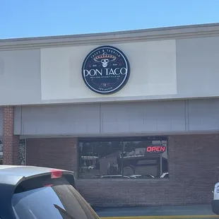 Front of restaurant.