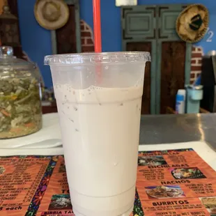 Horchata so good.