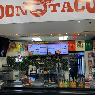 the front of the restaurant