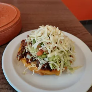 Taco - Sopes style pastor