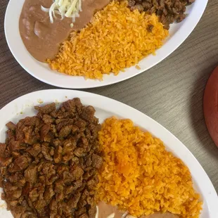 Carne asada plate