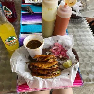 a plate of mexican food