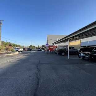 Big church parking lot