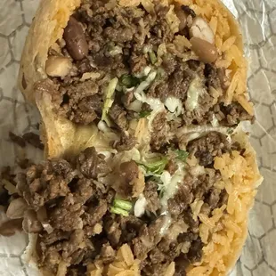 Asada burrito