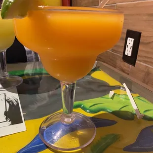 a glass of orange juice