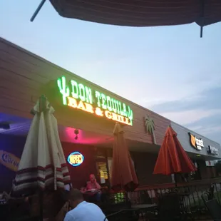 outside