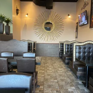 the inside of a restaurant