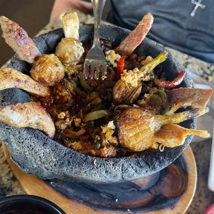 Molcagete delicioso un sabor Mexicano verdadero