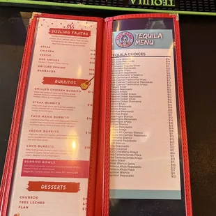 More items and tequila