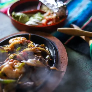 a plate of food on a table