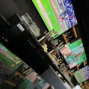 Bar area with cold drinks