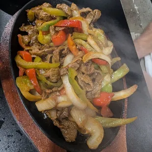 Asada fajitas