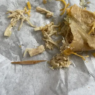 piece of wood in my taco