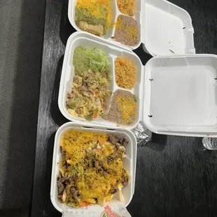 Asada Fries, Chicken Chimichanga