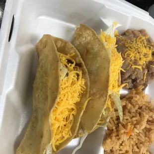 2 Beef Taco Plate
