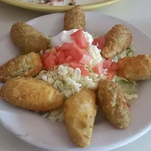 Stuffed jalapeños.