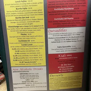 Menu 2022