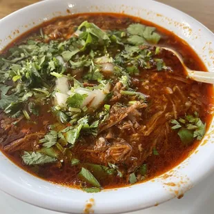 1/2 bowl of birria