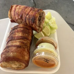 Carne Bacon Wrapped Burro
