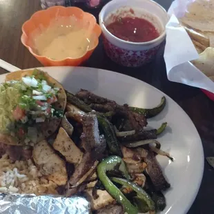 Everything was delicious good portion of guac