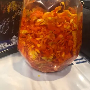 Curtido (cabbage salad) a must for your pupusas