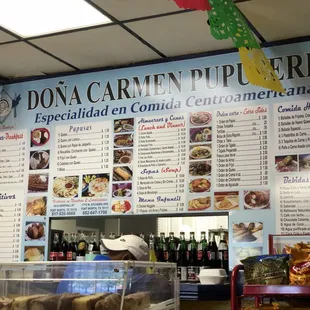 This is the posted menu.